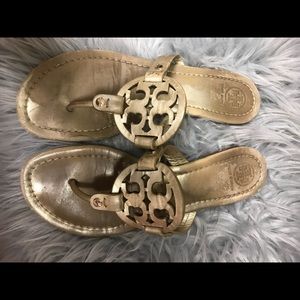Gold Tory Burch sandals